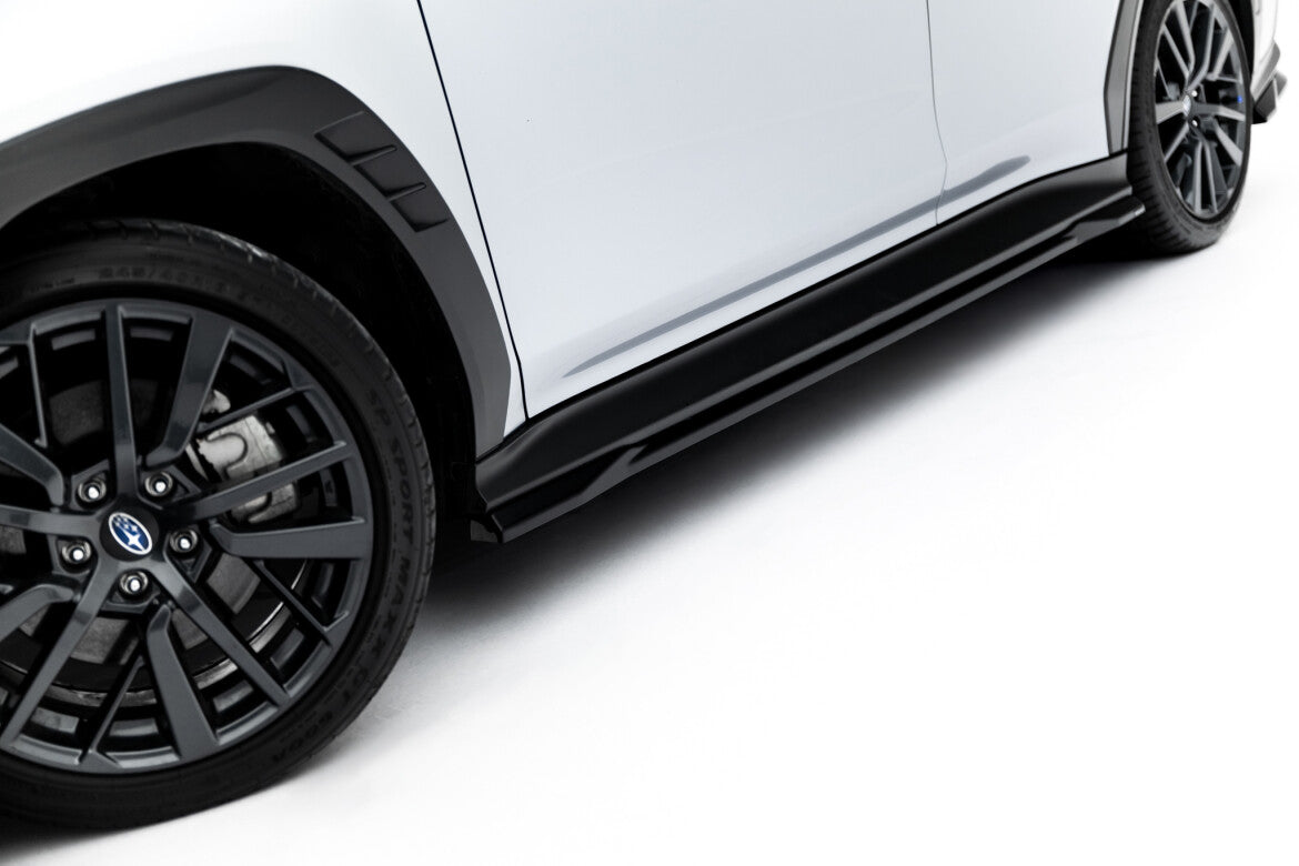 Seitenschweller Ansatz (Paar) passend für Subaru WRX STI Mk2 schwarz Hochglanz