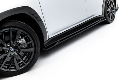 Seitenschweller Ansatz (Paar) passend für Subaru WRX STI Mk2 schwarz Hochglanz
