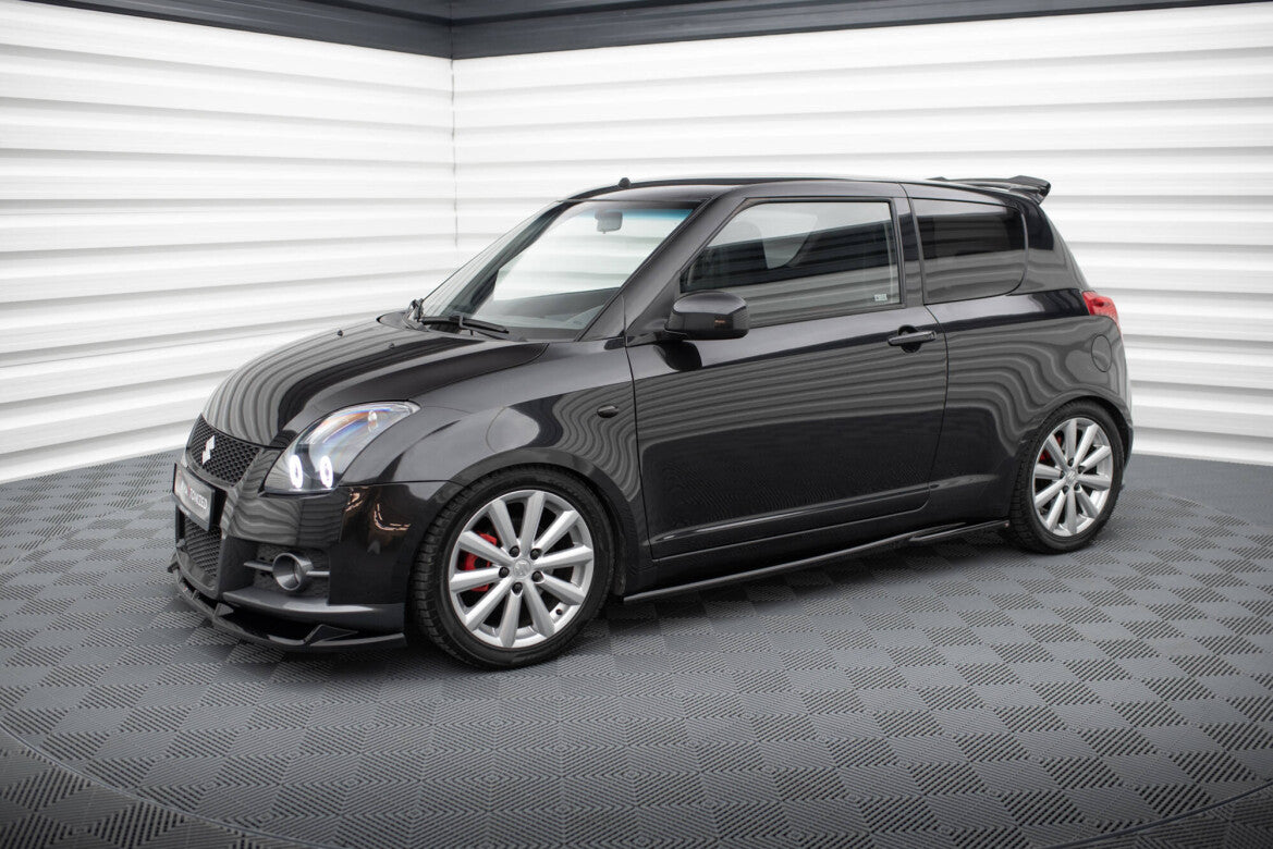 Seitenschweller Ansatz (Paar) passend für Suzuki Swift Sport Mk4 schwarz Hochglanz