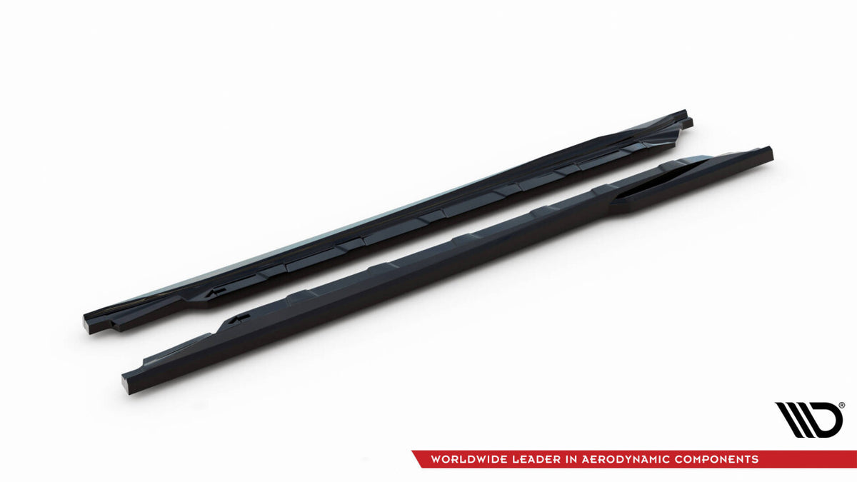 Seitenschweller Ansatz (Paar) passend für Suzuki Swift Sport Mk4 schwarz Hochglanz