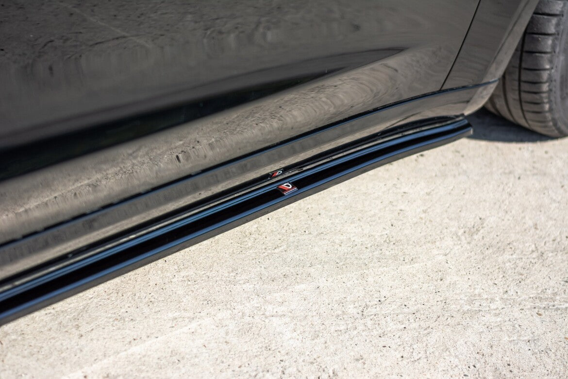 Seitenschweller Ansatz (Paar) passend für Tesla Model 3 / Model 3 Performance Mk1 / Mk1 FL schwarz Hochglanz