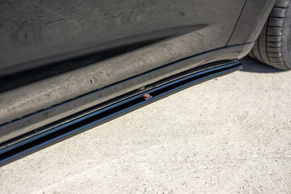 Seitenschweller Ansatz (Paar) passend für Tesla Model 3 / Model 3 Performance Mk1 / Mk1 FL schwarz Hochglanz
