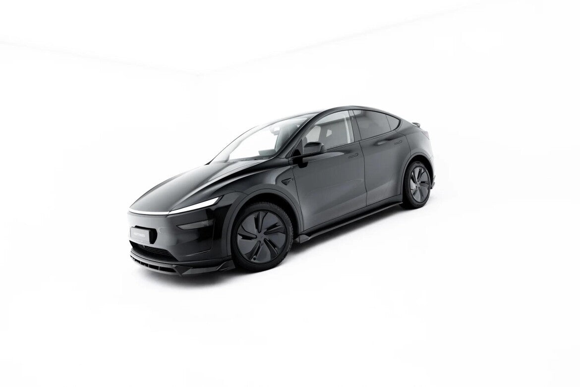 Seitenschweller Ansatz (Paar) passend für Tesla Model Y Premium Mk1 Facelift schwarz Hochglanz