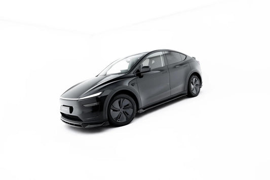 Seitenschweller Ansatz (Paar) passend für Tesla Model Y Premium Mk1 Facelift schwarz Hochglanz