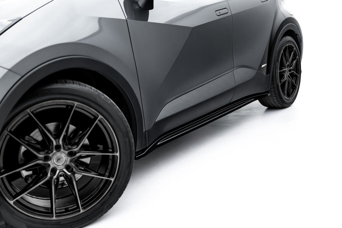 Seitenschweller Ansatz (Paar) passend für Toyota C-HR Mk2 schwarz Hochglanz