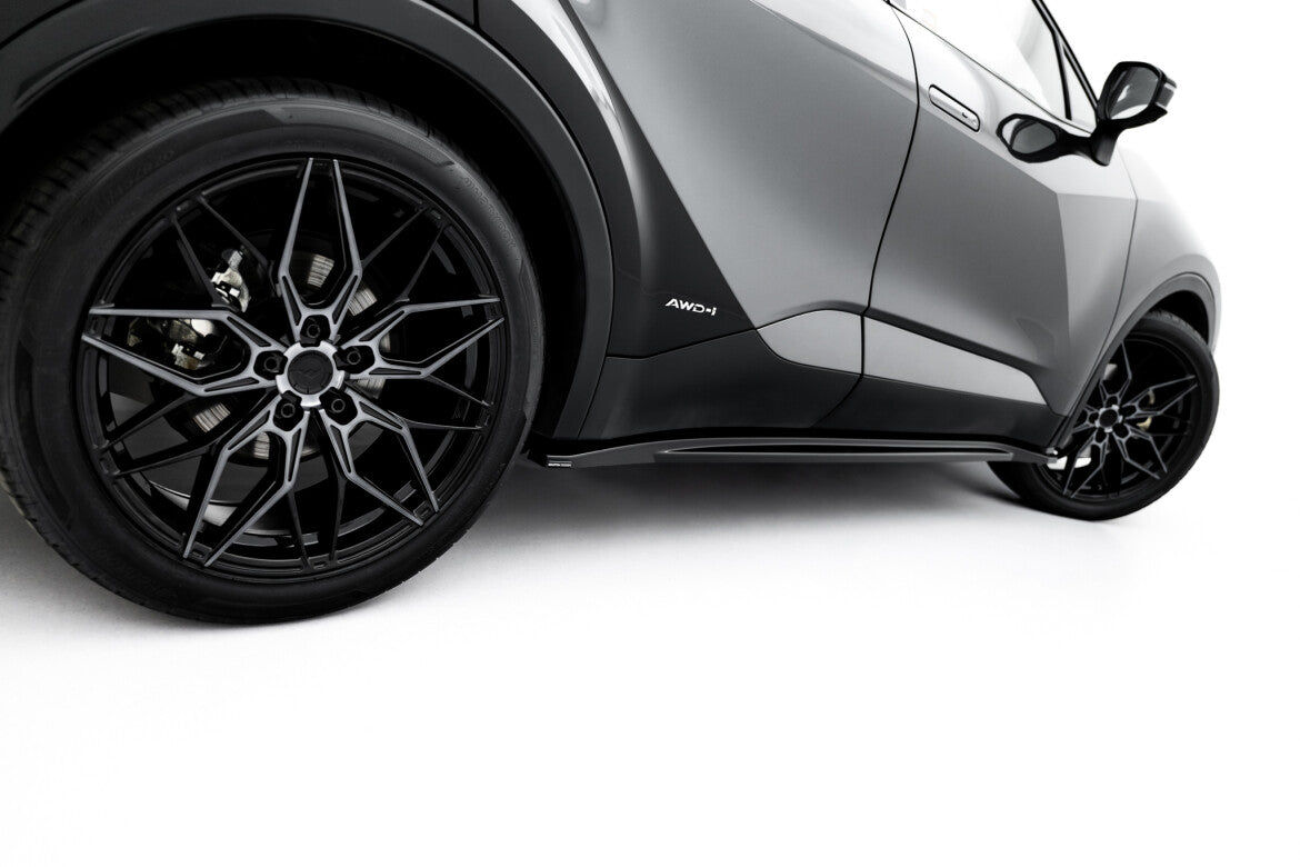 Seitenschweller Ansatz (Paar) passend für Toyota C-HR Mk2 schwarz Hochglanz