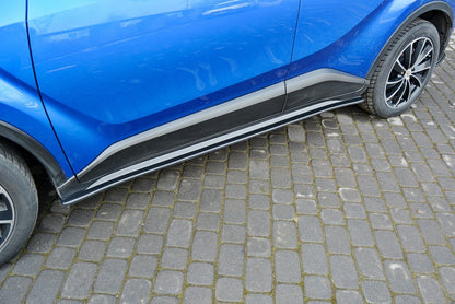 Seitenschweller Ansatz (Paar) passend für Toyota C-HR schwarz Hochglanz