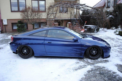 Seitenschweller Ansatz (Paar) passend für Toyota Celica T23 TS schwarz Hochglanz