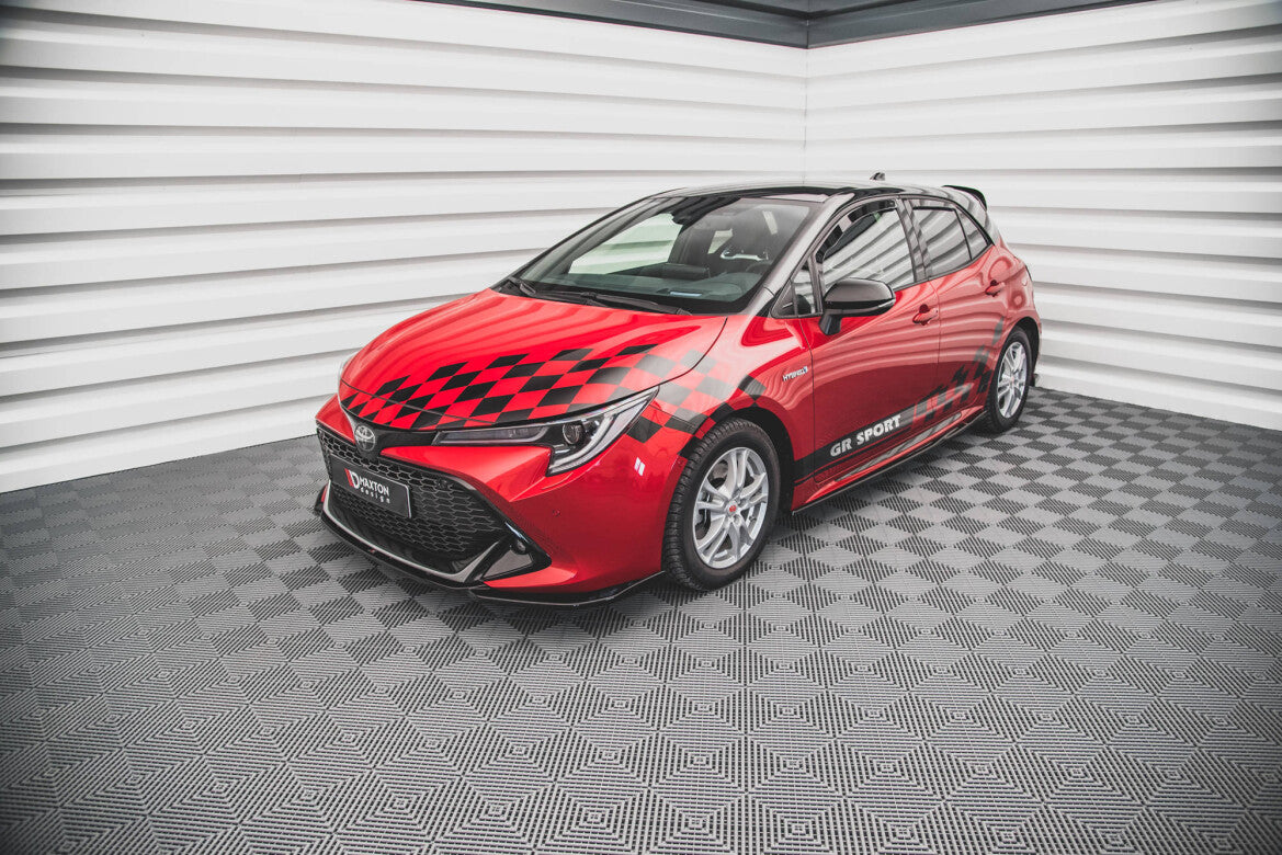 Seitenschweller Ansatz (Paar) passend für Toyota Corolla GR Sport Hatchback XII schwarz Hochglanz