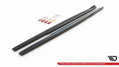 Seitenschweller Ansatz (Paar) passend für Toyota Corolla GR Sport Hatchback XII schwarz Hochglanz