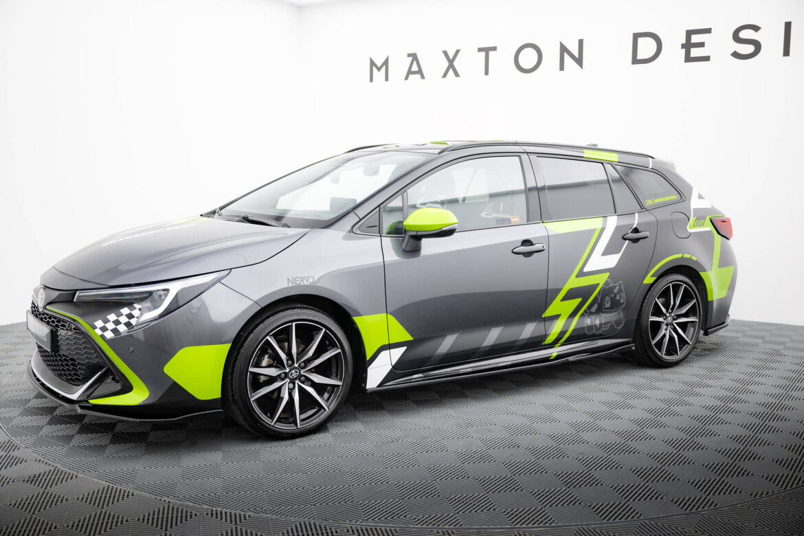 Seitenschweller Ansatz (Paar) passend für Toyota Corolla GR Sport Touring Sports XII schwarz Hochglanz