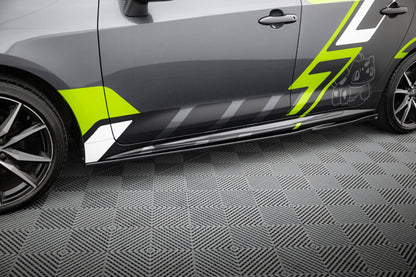 Seitenschweller Ansatz (Paar) passend für Toyota Corolla GR Sport Touring Sports XII schwarz Hochglanz