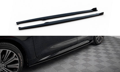 Seitenschweller Ansatz (Paar) passend für Toyota Corolla XII Hatchback schwarz Hochglanz