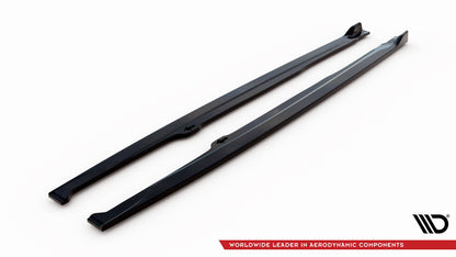 Seitenschweller Ansatz (Paar) passend für Toyota Corolla XII Hatchback schwarz Hochglanz
