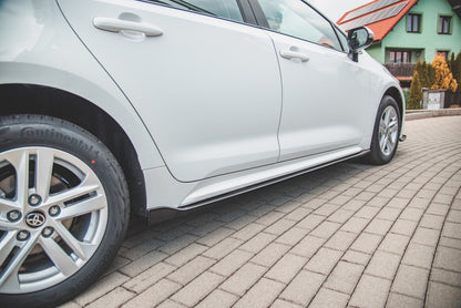 Seitenschweller Ansatz (Paar) passend für Toyota Corolla XII Touring Sports schwarz Hochglanz