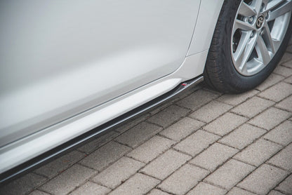 Seitenschweller Ansatz (Paar) passend für Toyota Corolla XII Touring Sports schwarz Hochglanz
