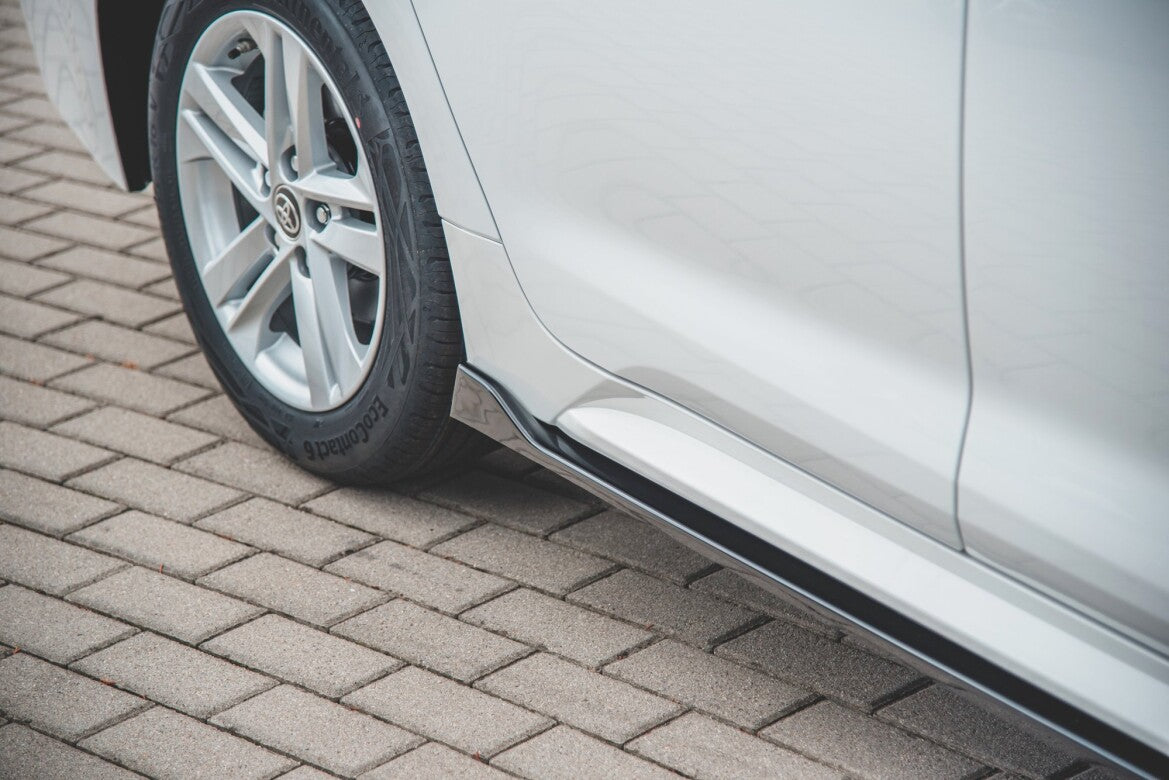 Seitenschweller Ansatz (Paar) passend für Toyota Corolla XII Touring Sports schwarz Hochglanz