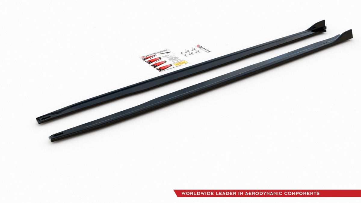 Seitenschweller Ansatz (Paar) passend für Toyota Corolla XII Touring Sports schwarz Hochglanz