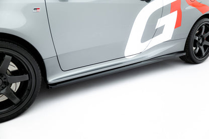Seitenschweller Ansatz (Paar) passend für Toyota GR Yaris Mk4 FL schwarz Hochglanz