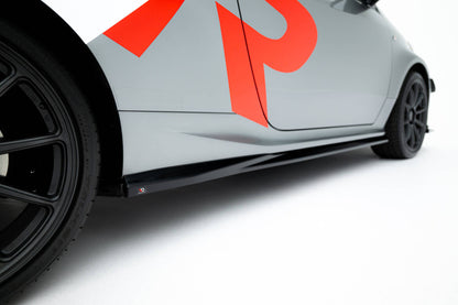 Seitenschweller Ansatz (Paar) passend für Toyota GR Yaris Mk4 FL schwarz Hochglanz