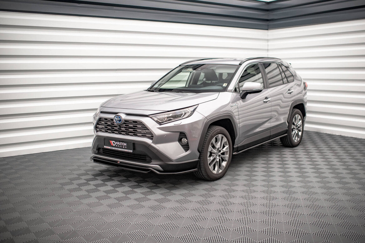 Seitenschweller Ansatz (Paar) passend für Toyota RAV4 Mk5 schwarz Hochglanz