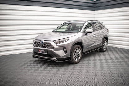 Seitenschweller Ansatz (Paar) passend für Toyota RAV4 Mk5 schwarz Hochglanz
