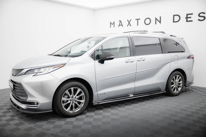 Seitenschweller Ansatz (Paar) passend für Toyota Sienna Mk4 schwarz Hochglanz
