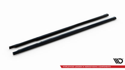 Seitenschweller Ansatz (Paar) passend für Toyota Sienna Mk4 schwarz Hochglanz