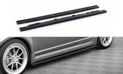 Seitenschweller Ansatz (Paar) passend für Toyota Yaris T-Sport Mk1 FL schwarz Hochglanz