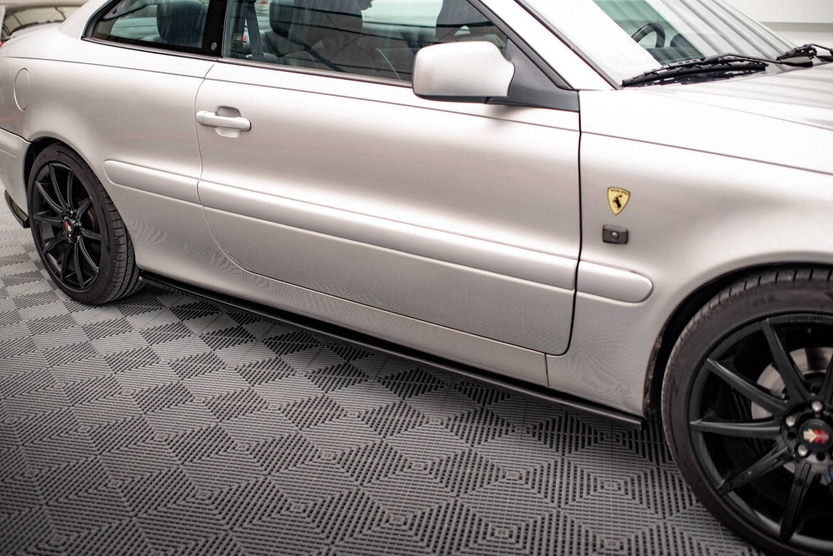 Seitenschweller Ansatz (Paar) passend für Volvo C70 Mk1 schwarz Hochglanz