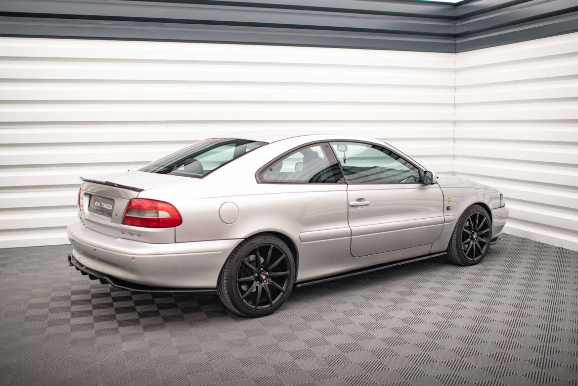 Seitenschweller Ansatz (Paar) passend für Volvo C70 Mk1 schwarz Hochglanz