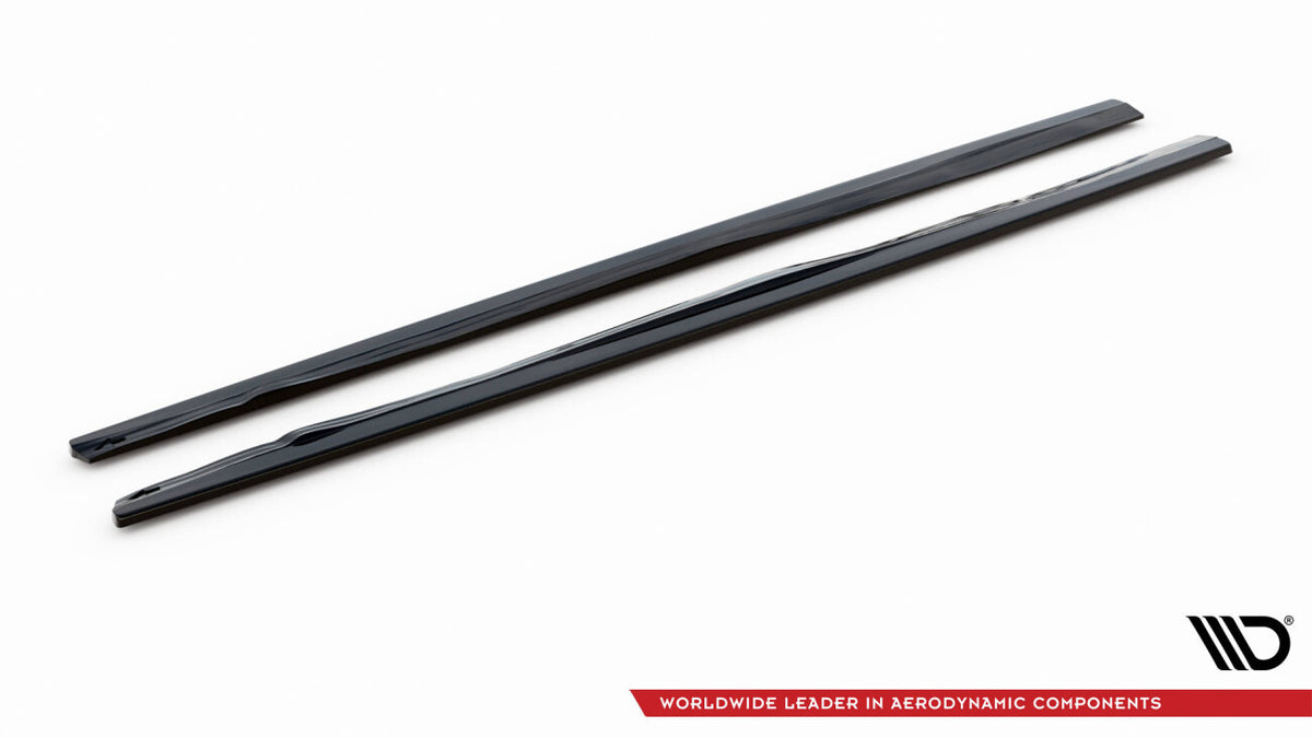 Seitenschweller Ansatz (Paar) passend für Volvo C70 Mk1 schwarz Hochglanz
