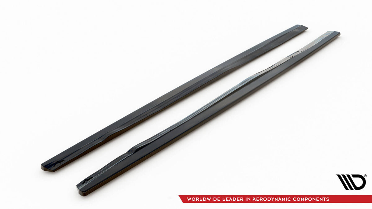 Seitenschweller Ansatz (Paar) passend für Volvo C70 Mk1 schwarz Hochglanz