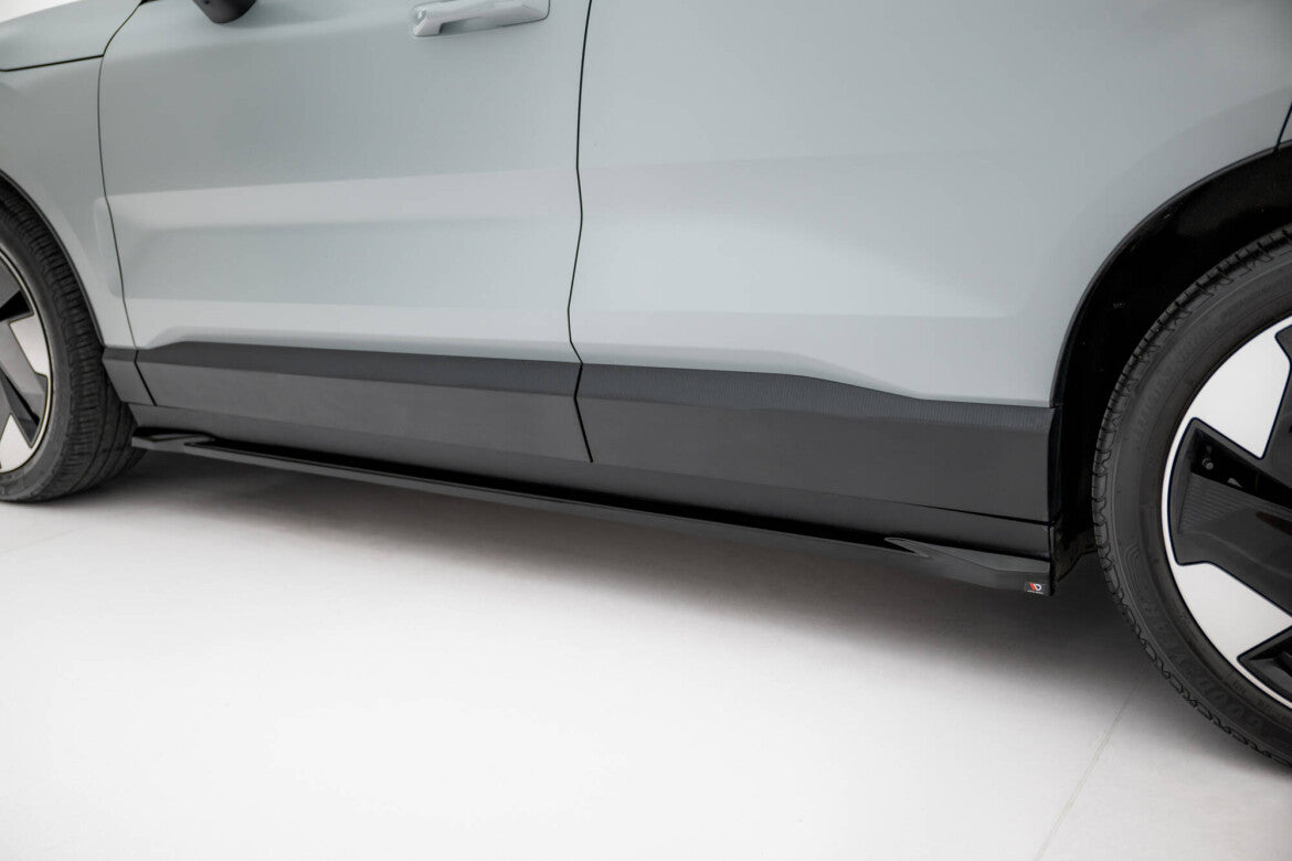 Seitenschweller Ansatz (Paar) passend für Volvo EX30 Mk1 schwarz Hochglanz