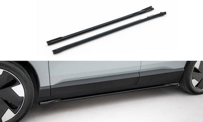 Seitenschweller Ansatz (Paar) passend für Volvo EX30 Mk1 schwarz Hochglanz