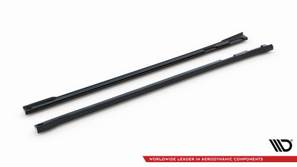 Seitenschweller Ansatz (Paar) passend für Volvo EX30 Mk1 schwarz Hochglanz