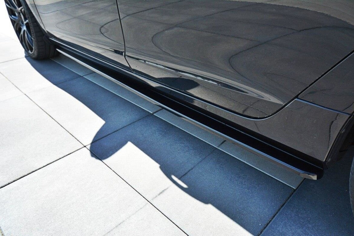 Seitenschweller Ansatz (Paar) passend für Volvo V60 Polestar FL schwarz Hochglanz
