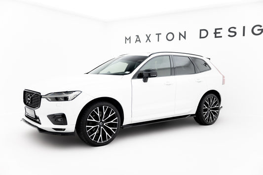 Seitenschweller Ansatz (Paar) passend für Volvo XC60 Mk2 R-Design schwarz Hochglanz
