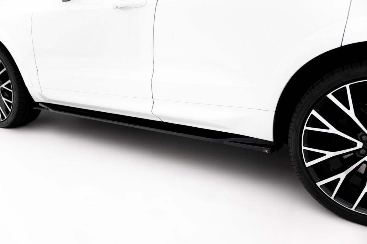Seitenschweller Ansatz (Paar) passend für Volvo XC60 Mk2 R-Design schwarz Hochglanz