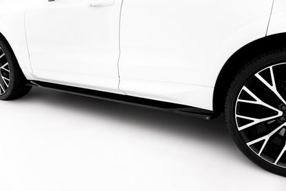 Seitenschweller Ansatz (Paar) passend für Volvo XC60 Mk2 R-Design schwarz Hochglanz