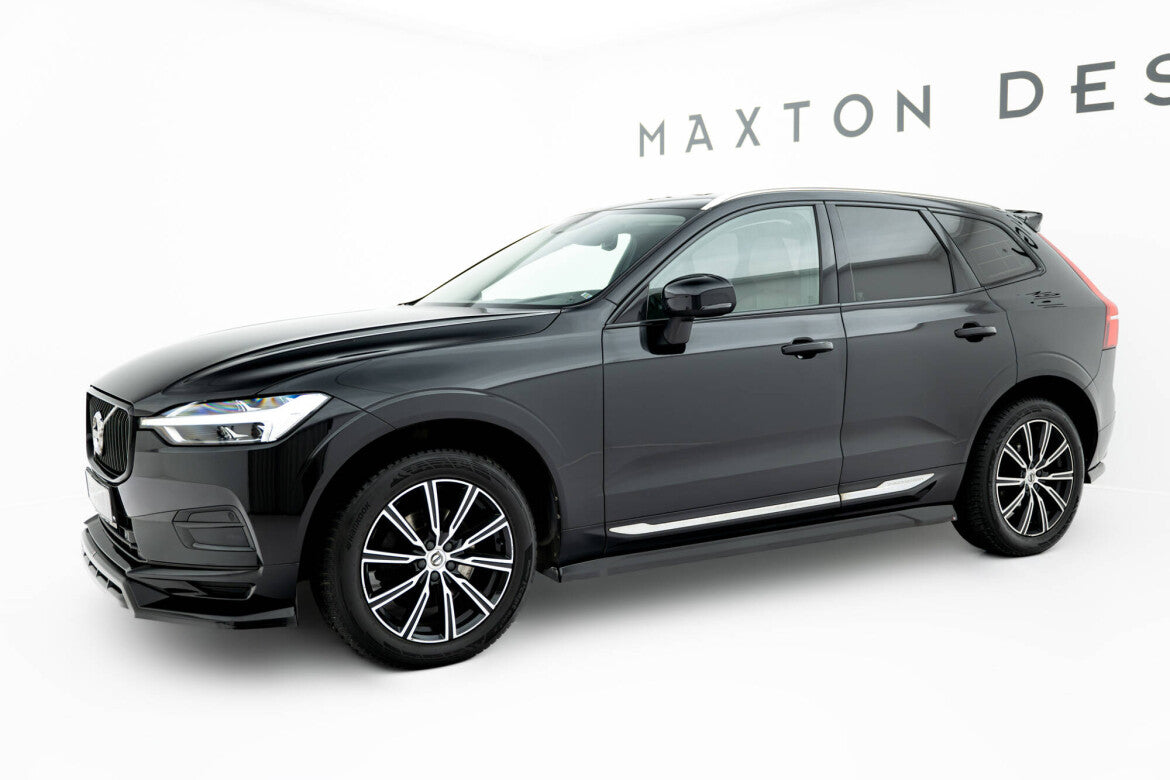 Seitenschweller Ansatz (Paar) passend für Volvo XC60 Mk2 schwarz Hochglanz
