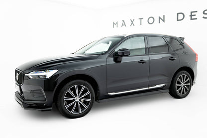 Seitenschweller Ansatz (Paar) passend für Volvo XC60 Mk2 schwarz Hochglanz