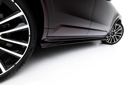 Seitenschweller Ansatz (Paar) passend für Volvo XC90 Mk2 Facelift 2 schwarz Hochglanz