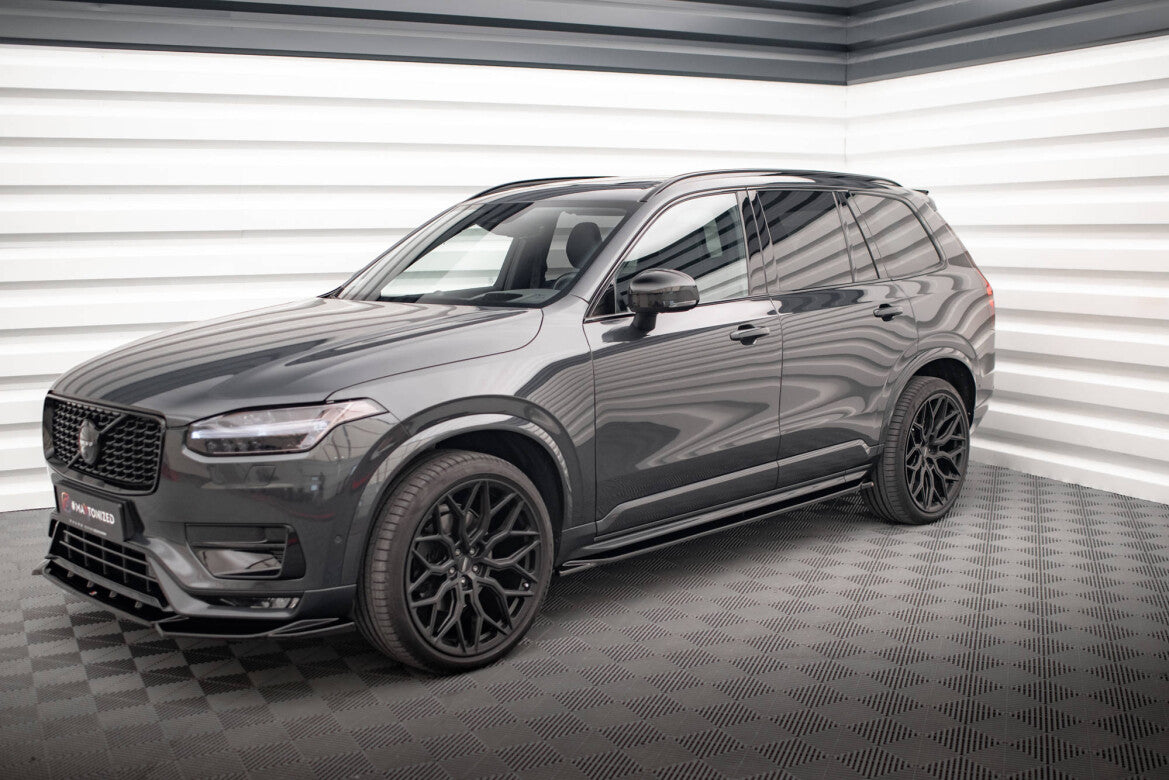 Seitenschweller Ansatz (Paar) passend für Volvo XC90 R-Design Mk2 FL schwarz Hochglanz