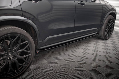 Seitenschweller Ansatz (Paar) passend für Volvo XC90 R-Design Mk2 FL schwarz Hochglanz