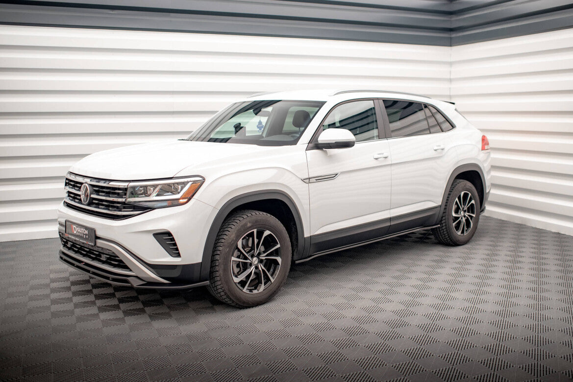 Seitenschweller Ansatz (Paar) passend für VW Atlas Cross Sport schwarz Hochglanz