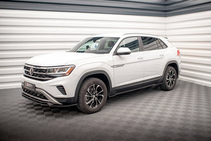 Seitenschweller Ansatz (Paar) passend für VW Atlas Cross Sport schwarz Hochglanz