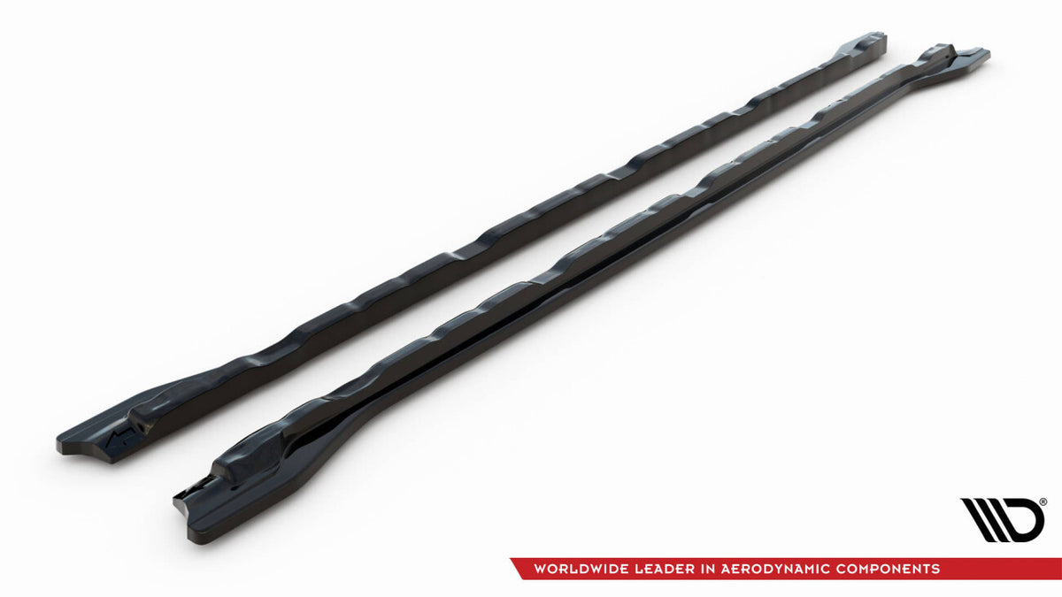 Seitenschweller Ansatz (Paar) passend für VW Atlas Cross Sport schwarz Hochglanz