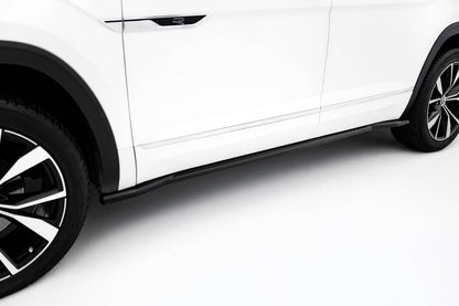 Seitenschweller Ansatz (Paar) passend für VW Atlas R-Line Mk1 FL 2 schwarz Hochglanz