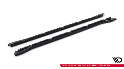 Seitenschweller Ansatz (Paar) passend für VW Atlas R-Line Mk1 FL 2 schwarz Hochglanz
